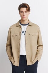 Springfield Lightweight pockets overshirt fit overshirt grey