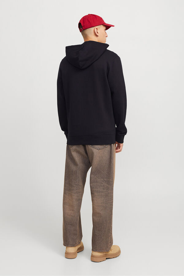 Jack & Jones Sudadera b&aacute;sica cremallera negro