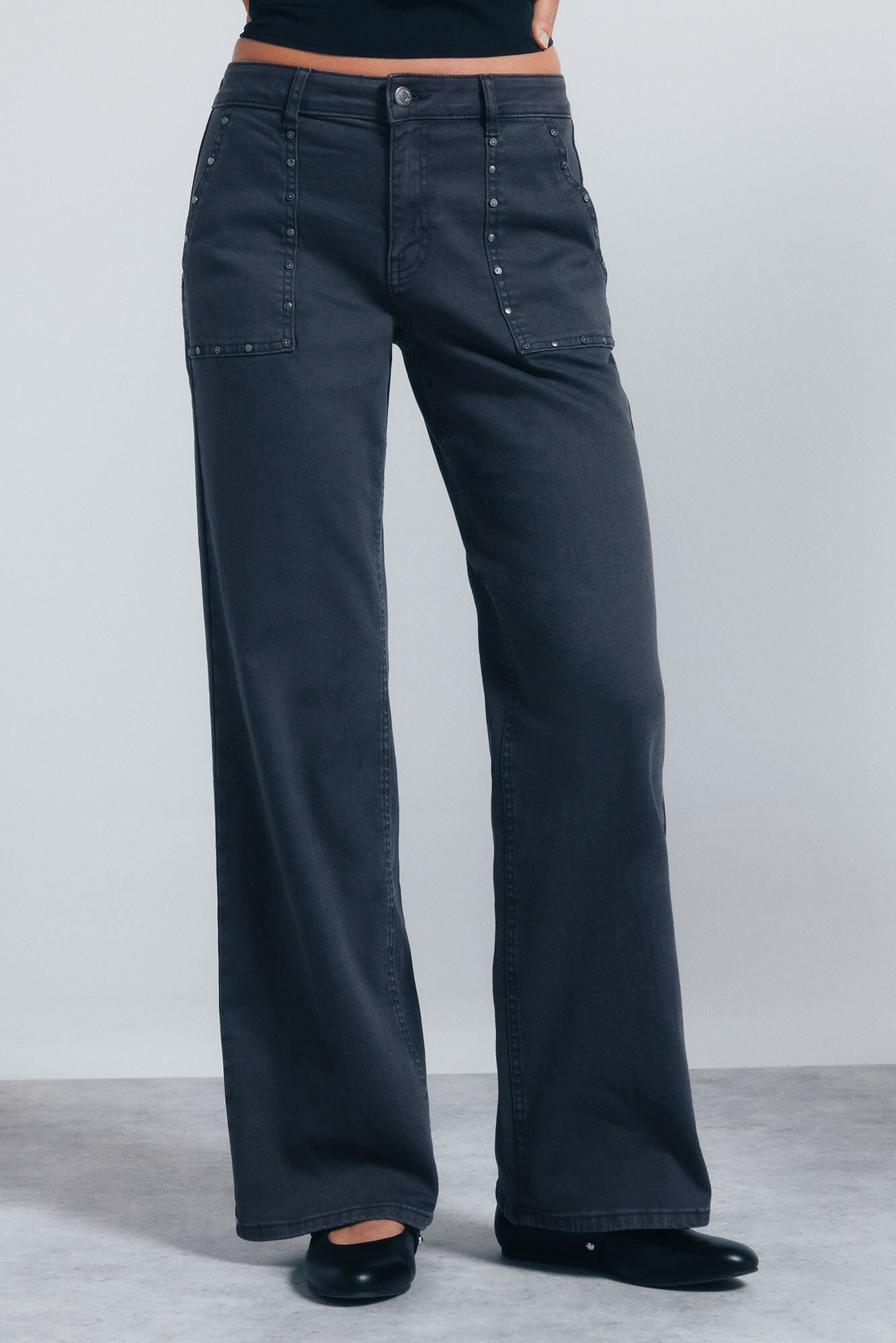 Springfield Studded culottes jeans