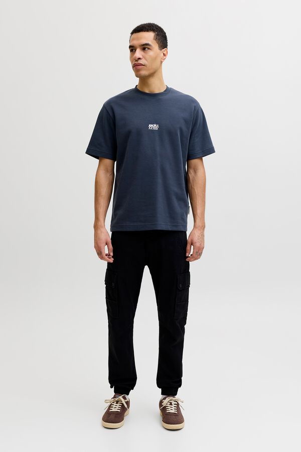 Jack & Jones Logo regular fit T-shirt blue