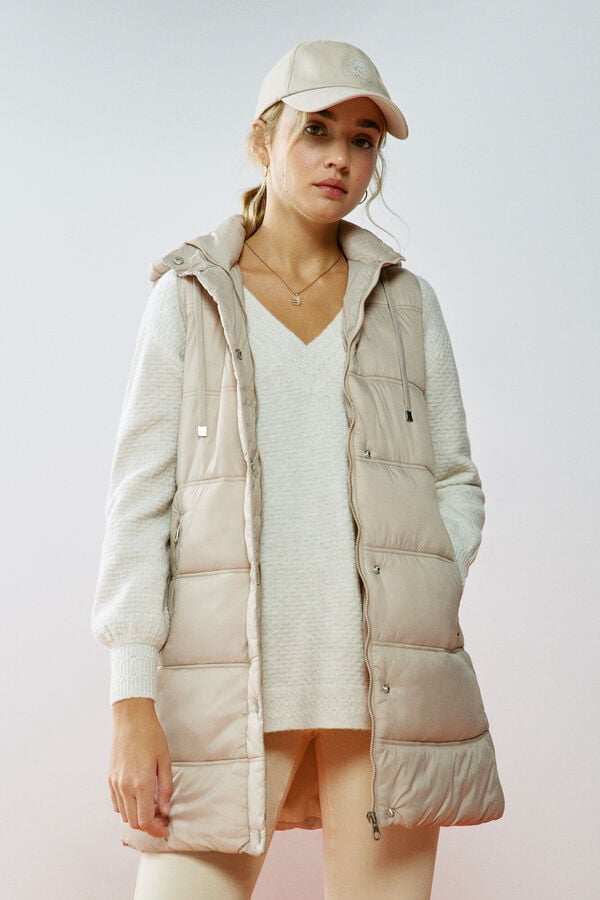 Springfield Colete Acolchoado Poli&eacute;ster Reciclado cru