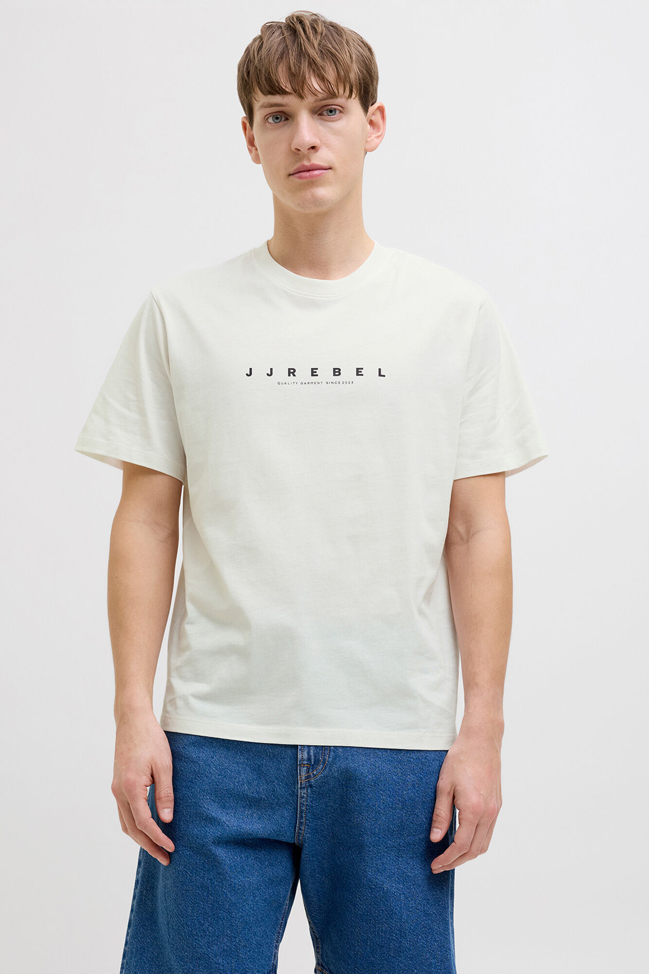 JJ REBEL Camiseta b&aacute;sica de manga curta com logo