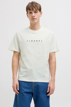 JJ REBEL Camiseta b&aacute;sica de manga curta com logo