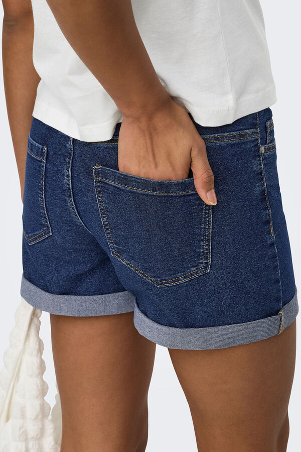 JDY Short vaquero azul