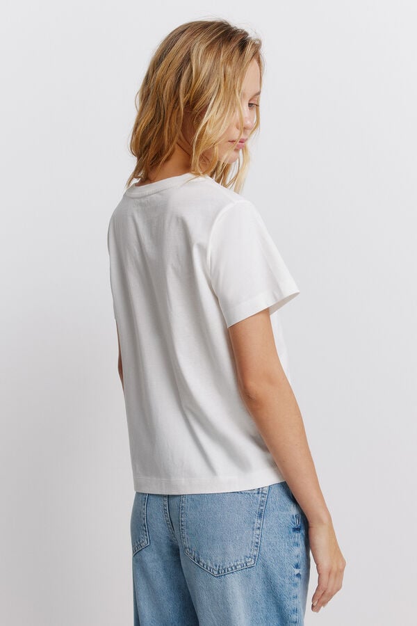 Springfield Camiseta KUMI Flor rosa