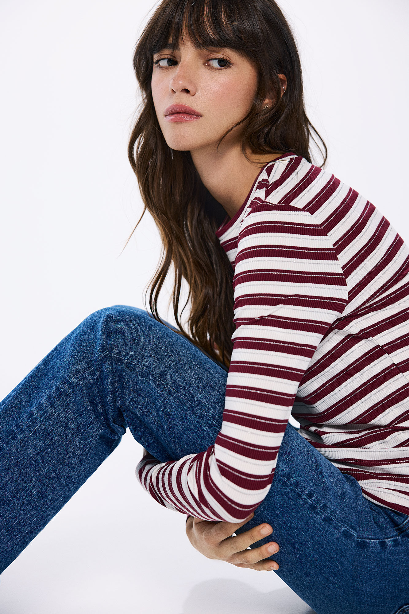 Springfield Prugasta majica sa lureksom