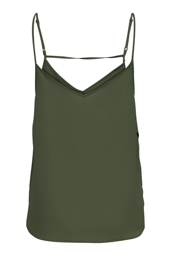 Only Top com al&ccedil;a fina verde