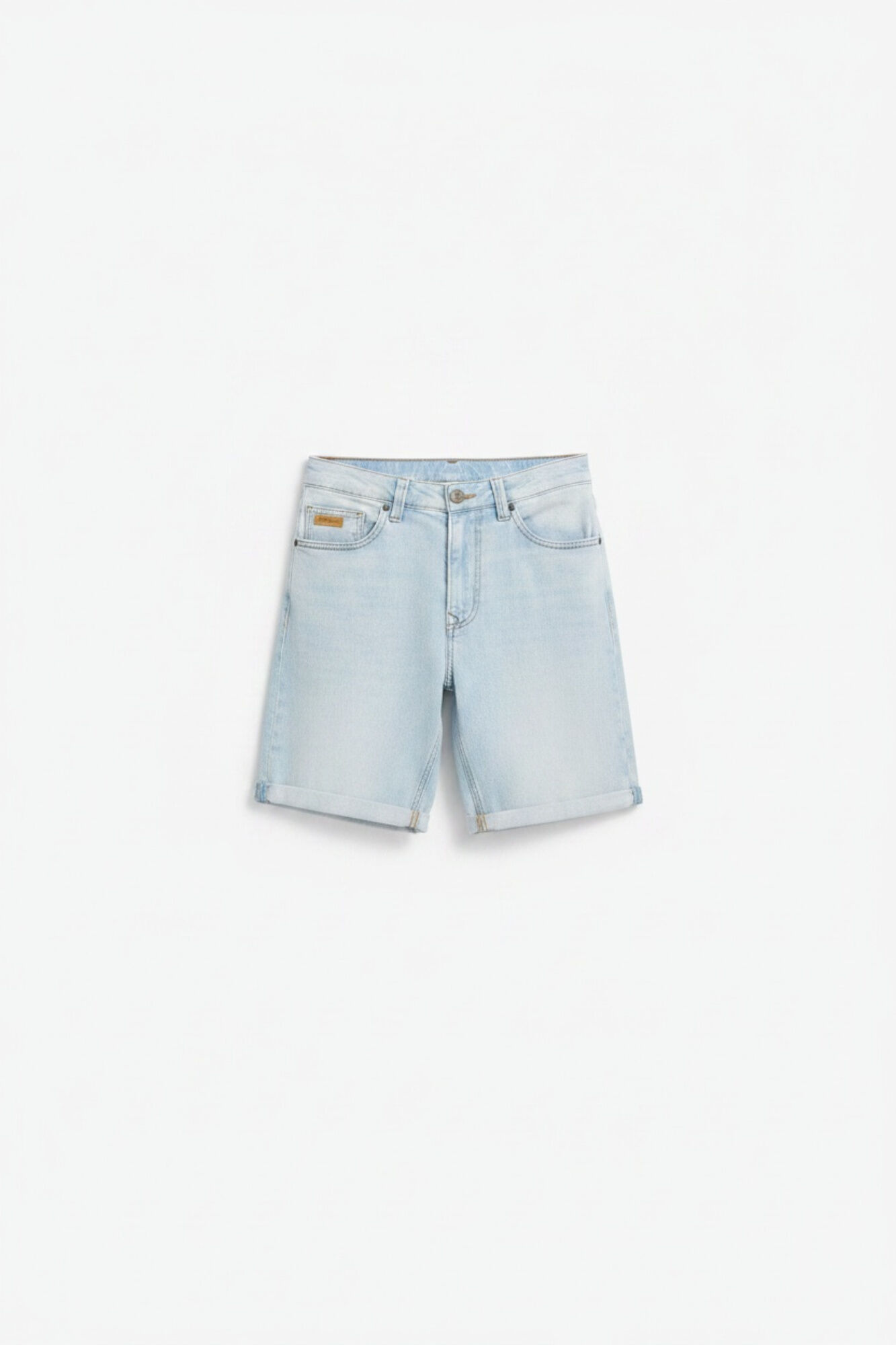 Springfield Ultra-light denim slim fit Bermuda shorts