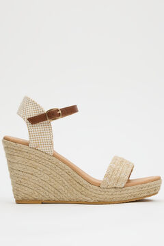 Springfield Jute wedge with natural combined upper couleur