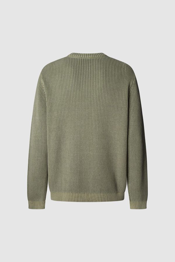 Pepe Jeans Su&eacute;ter de gola redonda com ajuste regular verde