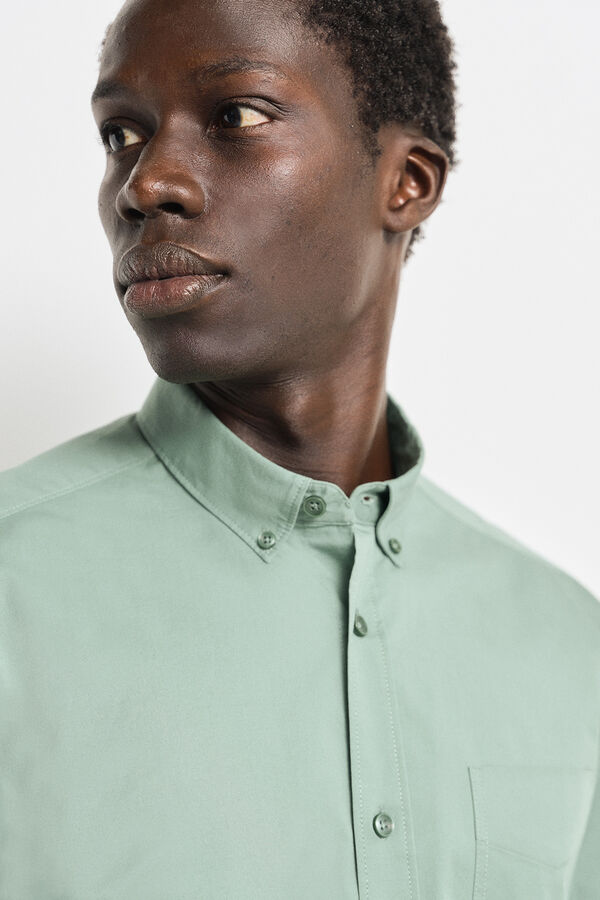 Springfield Stretch fabric dress shirt green