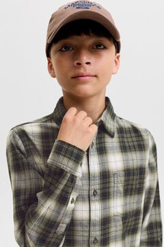 Jack & Jones Junior Camisa franela 100% algod&oacute;n