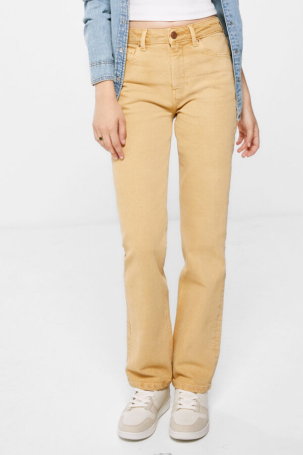 Springfield Sustainable wash straight jeans golden