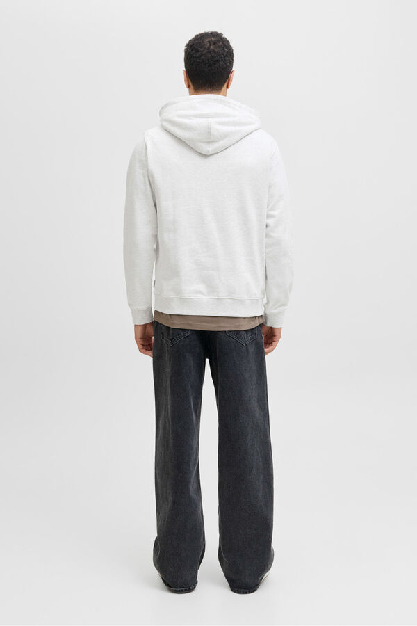 Jack & Jones Sudadera con capucha y logo frontal blanco