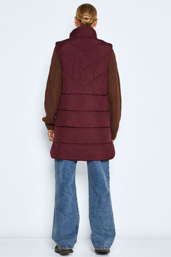 Noisy May Chaleco largo acolchado morado/lila