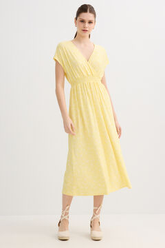 Inside Vestido midi cintura el&aacute;stica