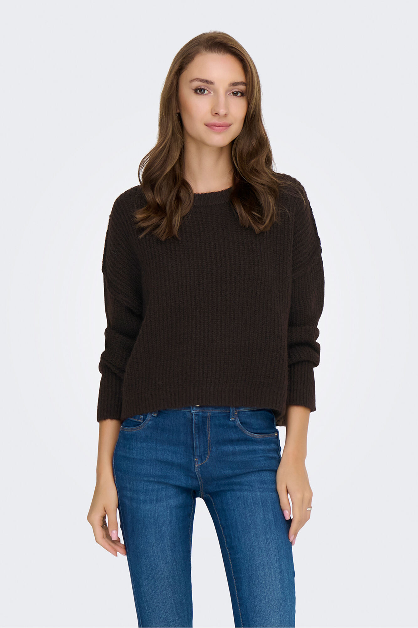 Only Jersey de cuello redondo