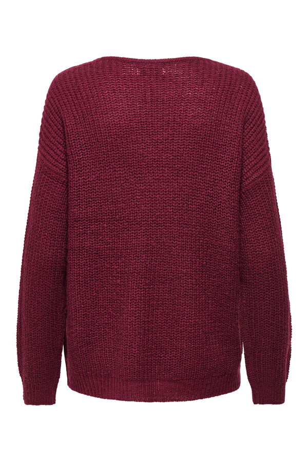 JDY V-neck jumper pink