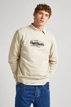 Springfield Logo print sweatshirt brown