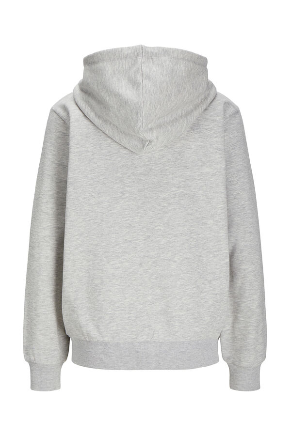 Jack & Jones Sudadera con capucha y cremallera gris