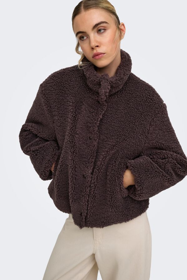 Only Sweatshirt teddy castanho