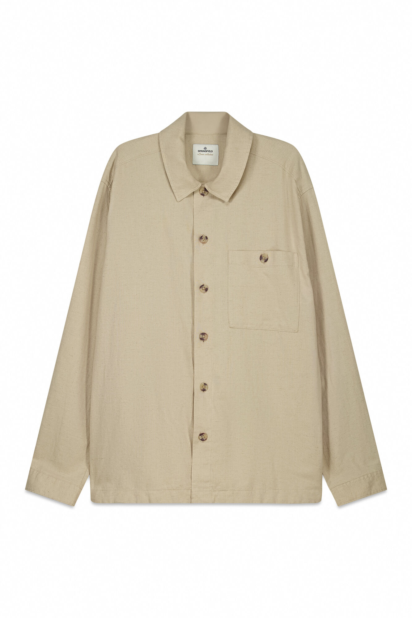 Springfield Linen overshirt with pocket