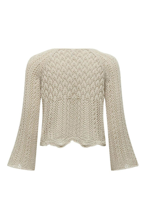 Only Gestanzter Strick- Grau