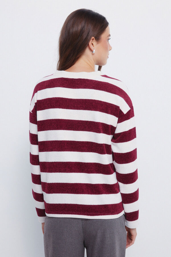 Springfield Striped chenille jumper red