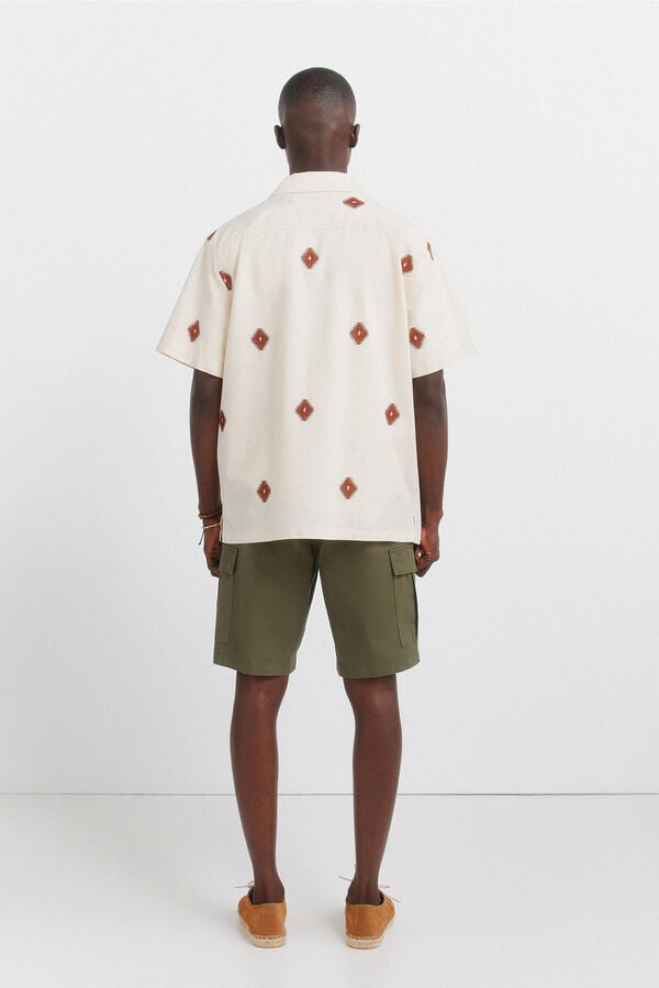 Springfield Bermuda cargo coupe confort imprim&eacute;