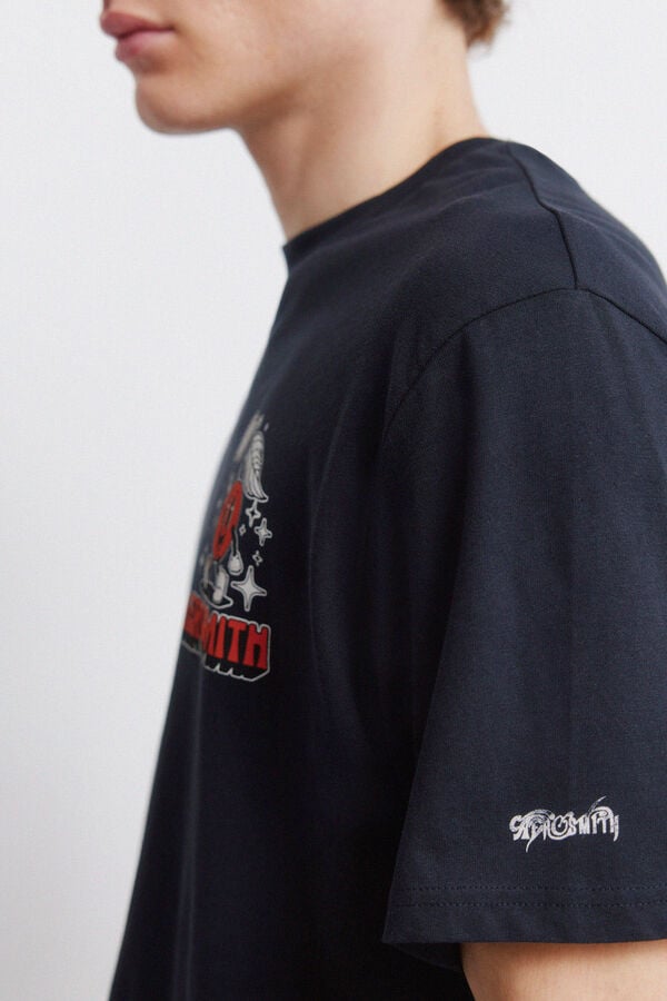 Springfield Aerosmith T-shirt blue