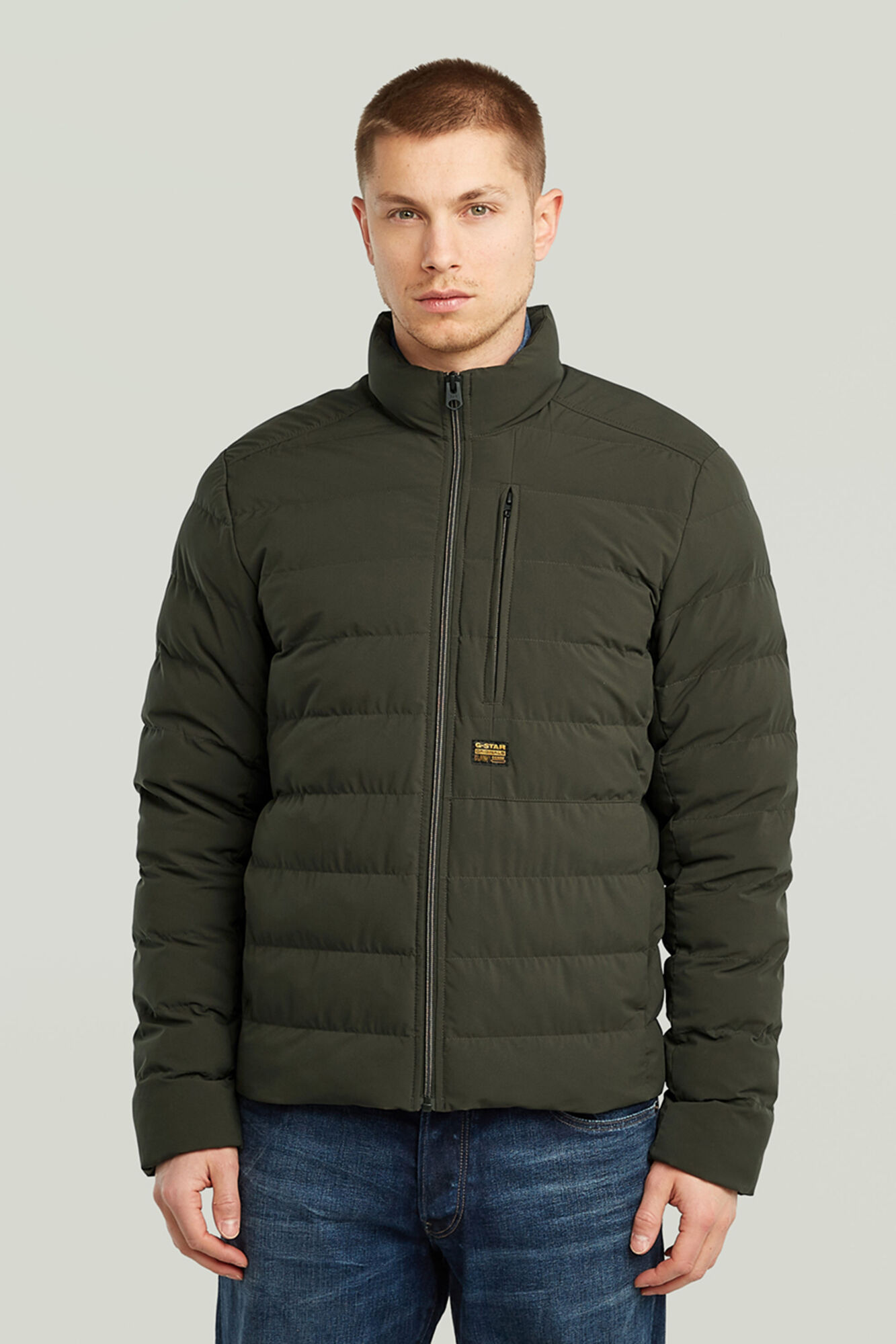 G-STAR Jaqueta acolchoada com fecho de fecho-&eacute;clair