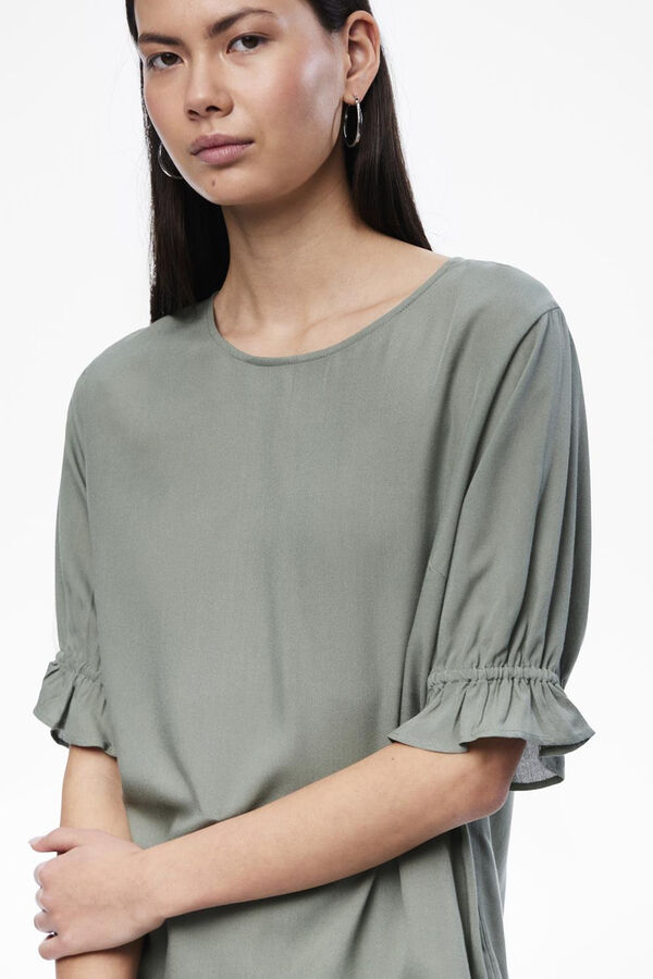 Springfield 3/4-length sleeve blouse green