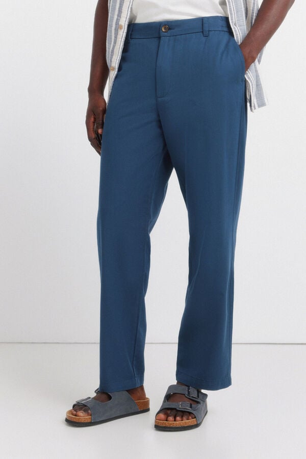 Springfield Relaxed fit chinos blue