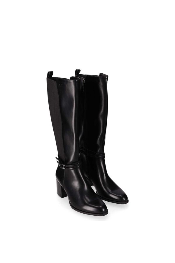 Chika 10 High boot with elasticated back panel black