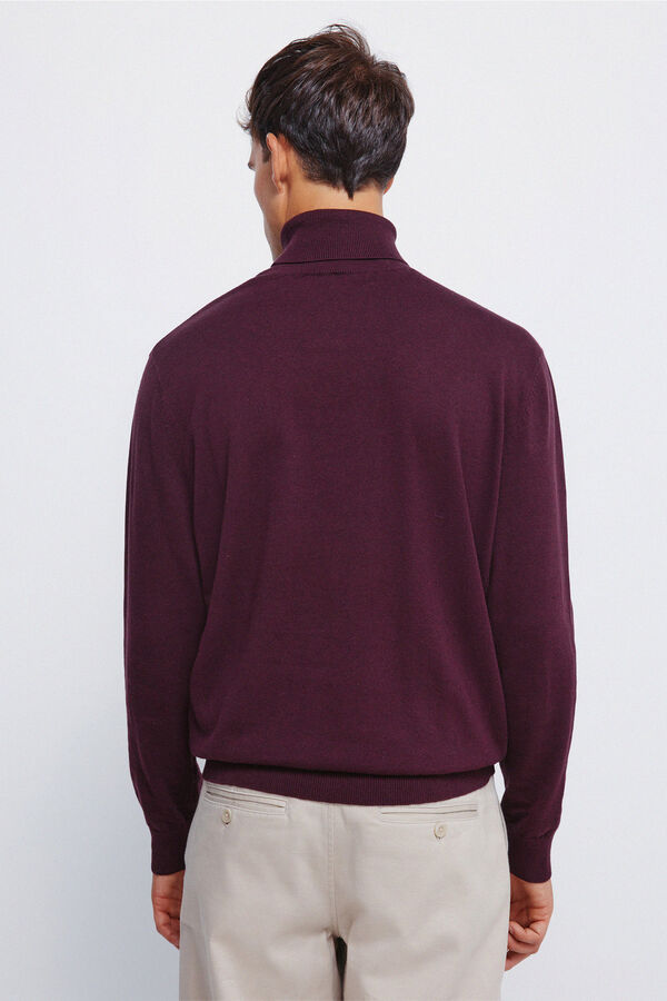 Springfield Pull col basique rouge