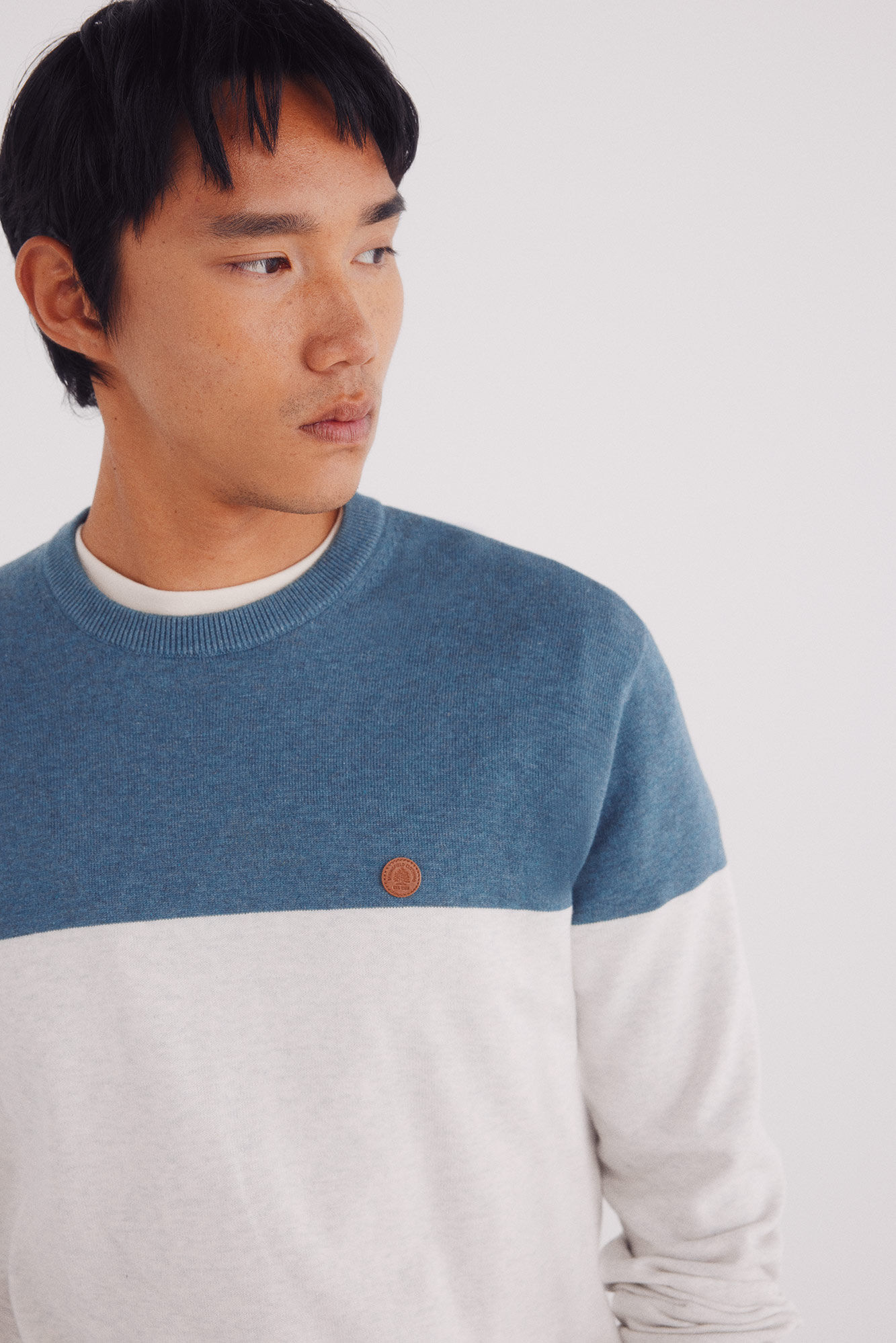 Springfield Osnovni džemper sa blokovima boja