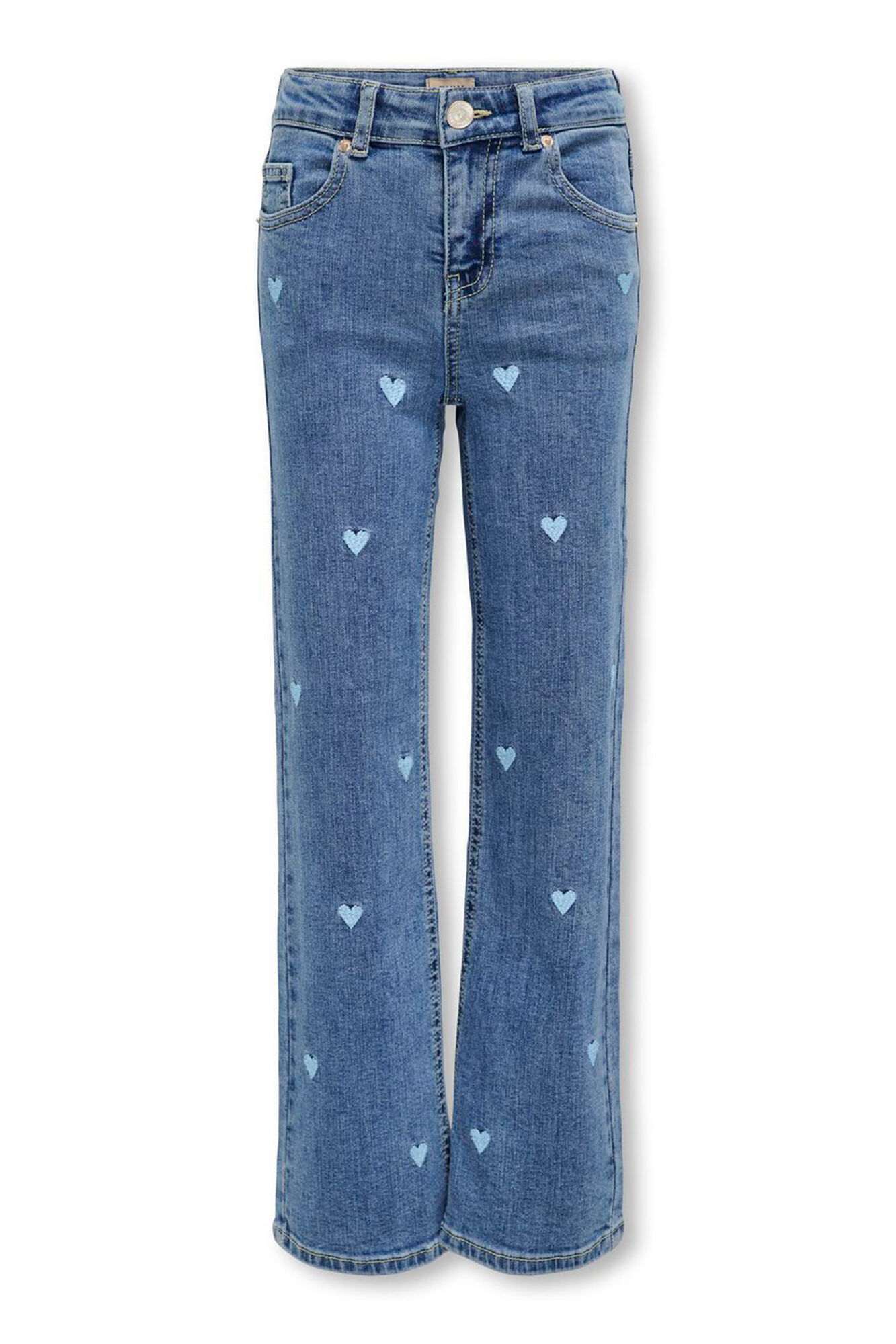 Only Girls Jeans bordado para meninas
