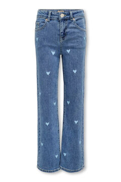 Only Girls Jeans bordado para meninas