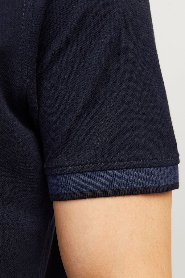 Jack & Jones Polo de algod&oacute;n b&aacute;sico azul