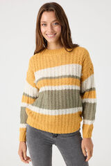 Inside Jersey Punto Rayas amarillo