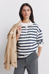 Springfield Striped sweatshirt brown