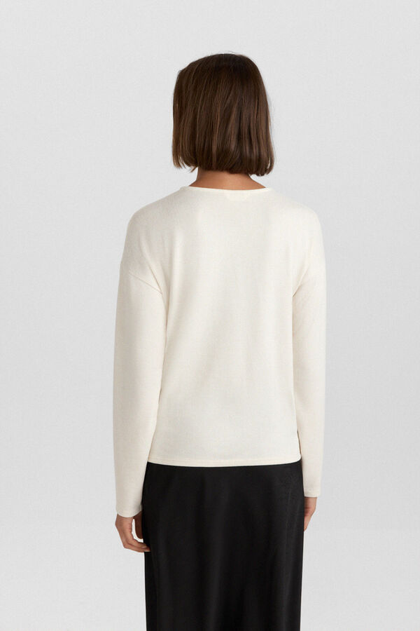 Springfield Long sleeve pearl T-shirt pink