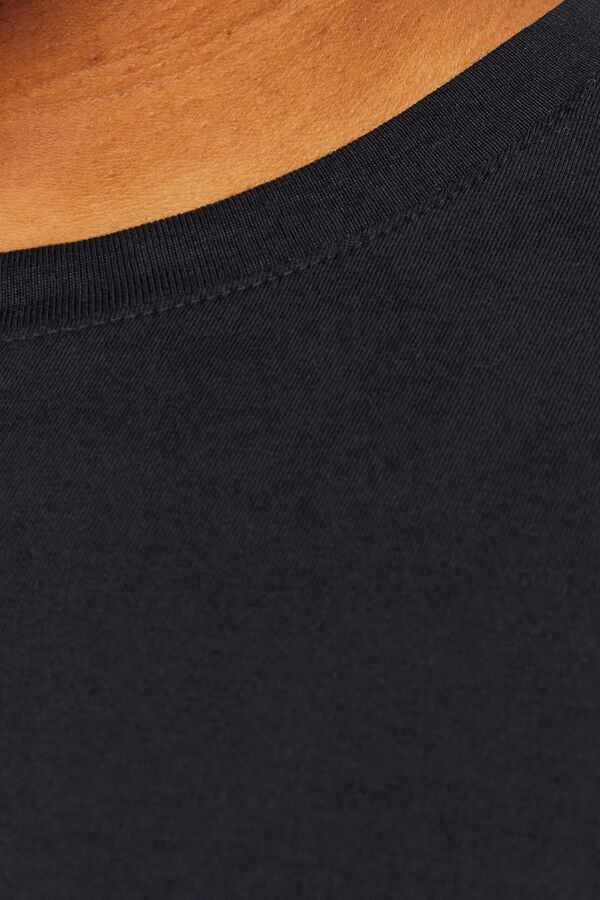 Jack & Jones PLUS Camiseta slim manga corta negro