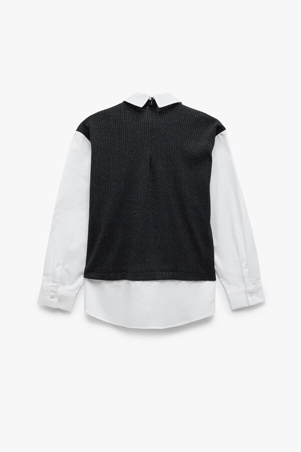 Koton Camisa de gola cl&aacute;ssica branco