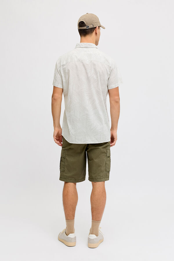 JJ REBEL Poplin short sleeve shirt white
