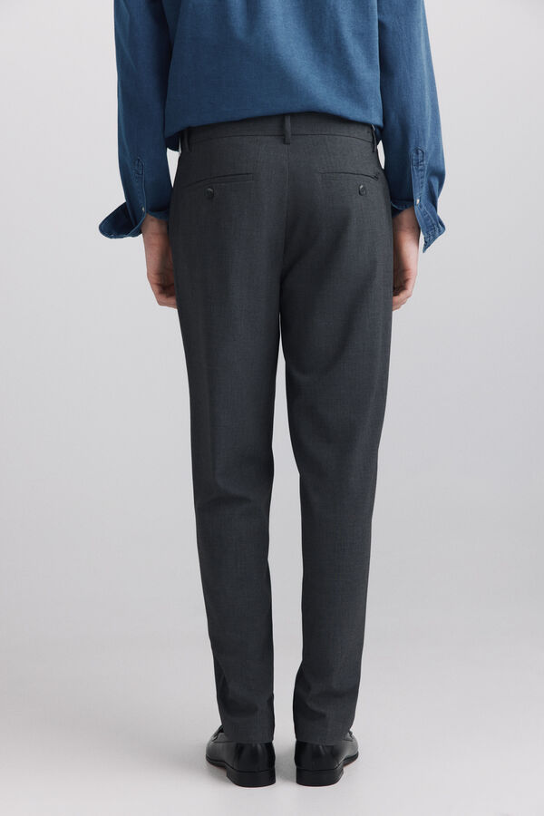 Springfield Slim fit comfort trousers grey