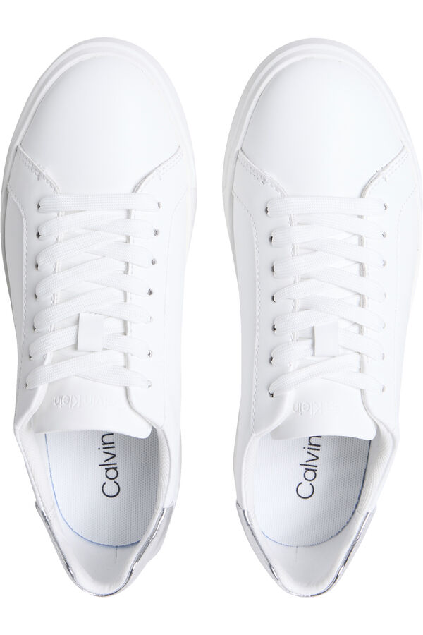 CK Jeans Zapatilla casco Calvin Klein de perfil bajo blanco