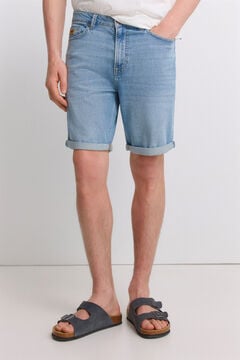 Springfield Ultraleichte Slim-Fit-Jeans-Bermudas
