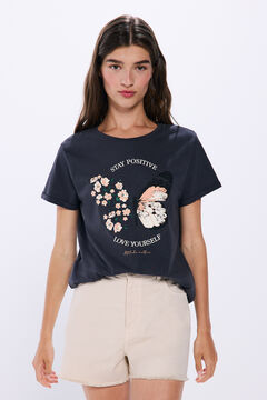 Springfield T-shirt "Stay positive" cor