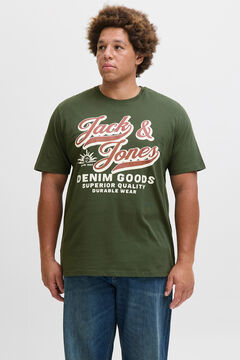 Jack & Jones PLUS T-shirt b&aacute;sica manga curta